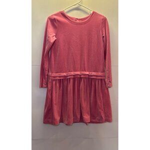 Hanna Andersson Pink Long Sleeve Velour Dress‎ (size 150)